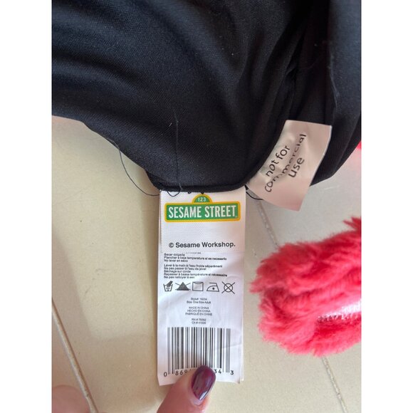 Officially Licensed Sesame Street Elmo Large Plush Adult Over the Head Mask - Picture 5 of 7